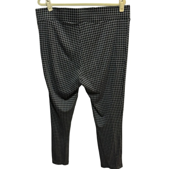 LOFT - Black / Gray houndstooth print knit legging, Size XL - Picture 2 of 4